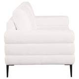 Jessel Chenille Upholstered Sofa Set Ivory