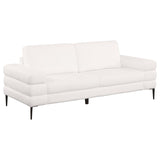 Jessel Chenille Upholstered Sofa Set Ivory