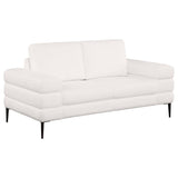 Jessel Chenille Upholstered Sofa Set Ivory