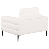 Jessel Chenille Upholstered Sofa Set Ivory