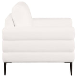 Jessel Chenille Upholstered Sofa Set Ivory