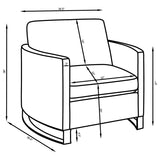 Corliss - Upholstered Arched Arm Sofa Set