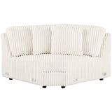 Emberson Upholstered Armless Loveseat / Wedge Ivory