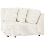 Emberson Upholstered Armless Loveseat / Wedge Ivory