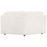 Emberson Upholstered Armless Loveseat / Wedge Ivory