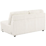 Emberson Upholstered Armless Loveseat / Wedge Ivory