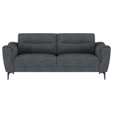 Nolan 2-piece Upholstered Sofa Set Charcoal