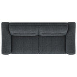 Nolan Upholstered Sloped Track Arm Sofa Charcoal