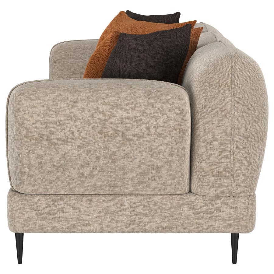 Jade - Chenille Upholstered Modern Track Arm Sofa