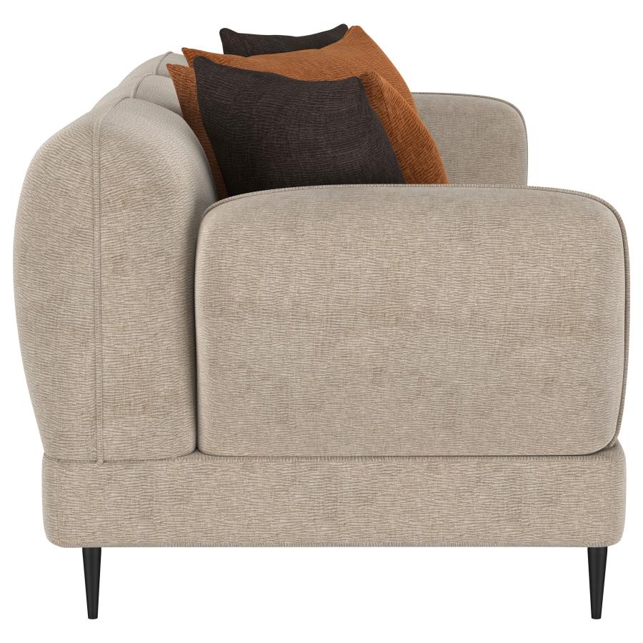 Jade - Chenille Upholstered Modern Track Arm Sofa