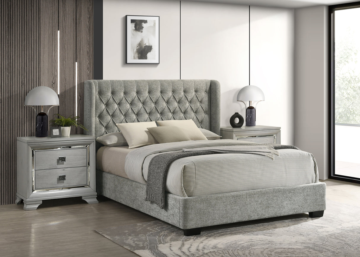 Daphne Bed L.Grey Tweed