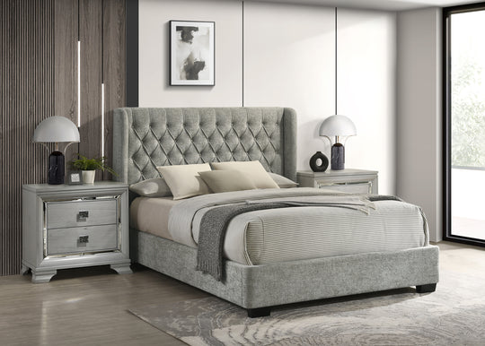 Daphne Bed L.Grey Tweed