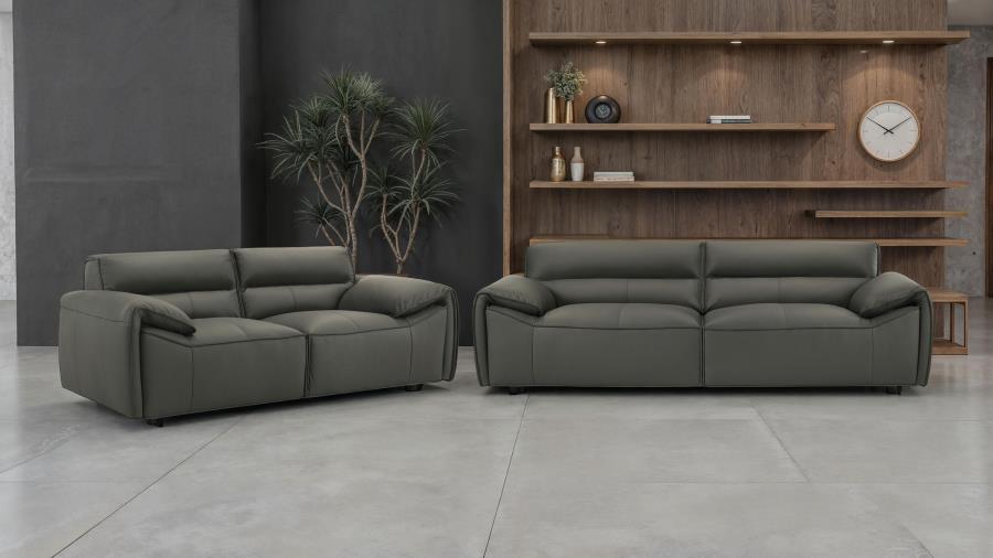 Buxton - Leather Upholstered Sofa Set