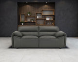 Buxton - Top Grain Leather Upholstered Loveseat