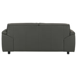 Buxton - Top Grain Leather Upholstered Loveseat