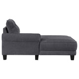 Caspian - Upholstered Curved Arm Chaise Sectional Sofa