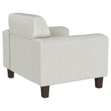 Deerhurst - Upholstered Track Arm Tufted Accent Chair - Greige