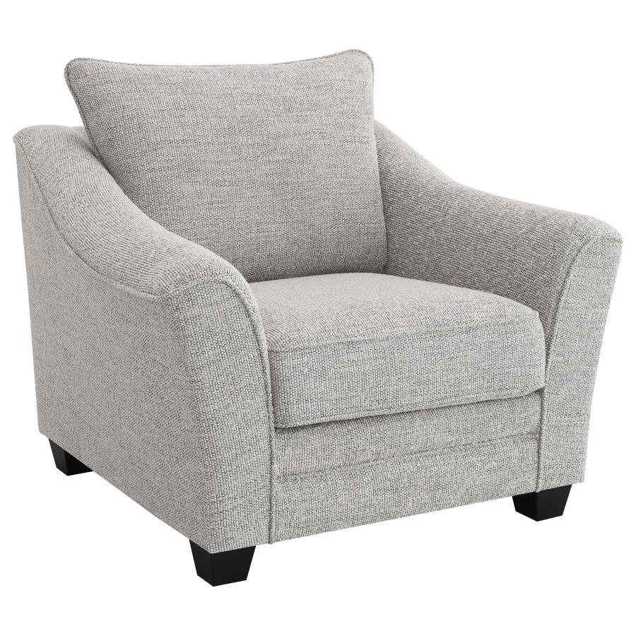 Tomkins Boucle Upholstered Chair Light Gray