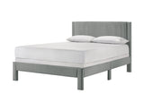 Lucia Full Bed Light Grey / Pink