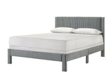 Lucia Full Bed Light Grey / Pink