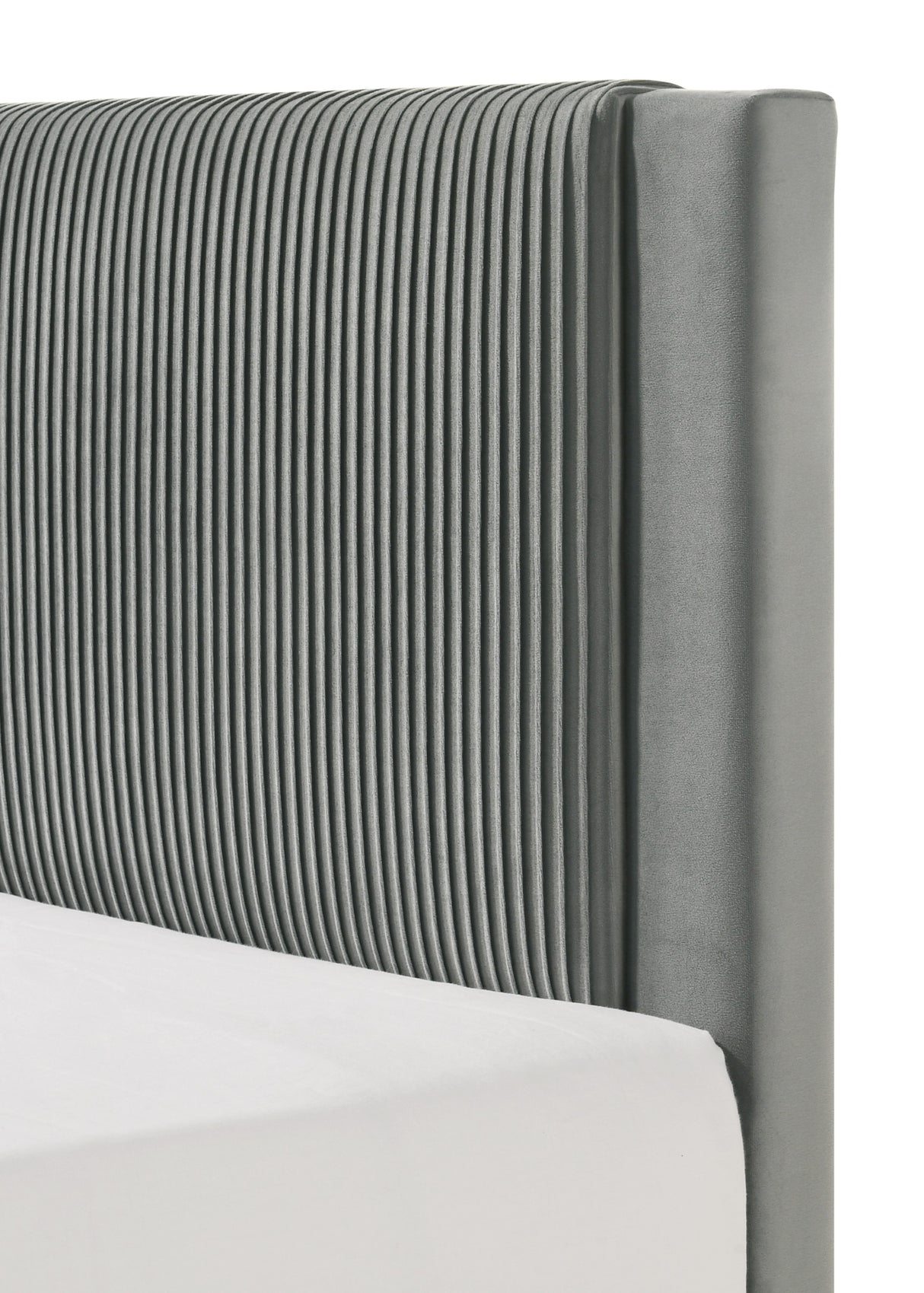 Lucia Full Bed Light Grey / Pink