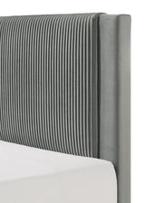 Lucia Full Bed Light Grey / Pink