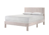 Lucia Full Bed Light Grey / Pink