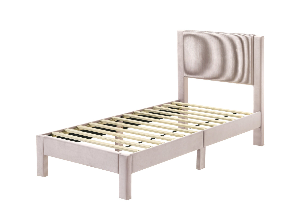 Lucia Full Bed Pink-5097PK-F | BEL Furniture
