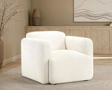 Dorset - Fabric Upholstered Round Track Arm Accent Chair