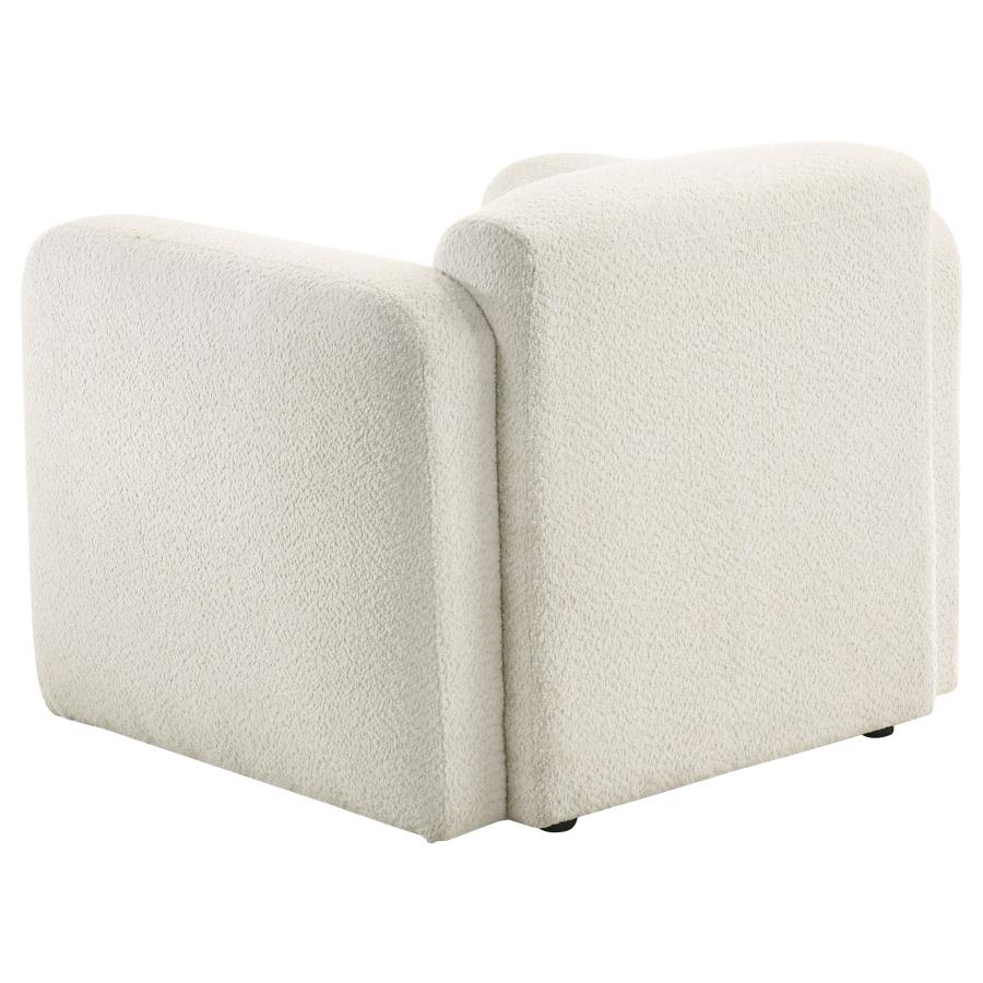 Dorset - Fabric Upholstered Round Track Arm Accent Chair