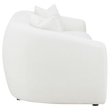 Isabella - Faux Sheepskin Upholstered Sofa Set