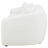 Isabella - Faux Sheepskin Upholstered Sofa Natural - Ivory