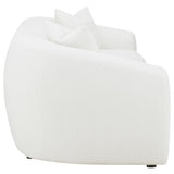 Isabella - Faux Sheepskin Upholstered Sofa Natural - Ivory