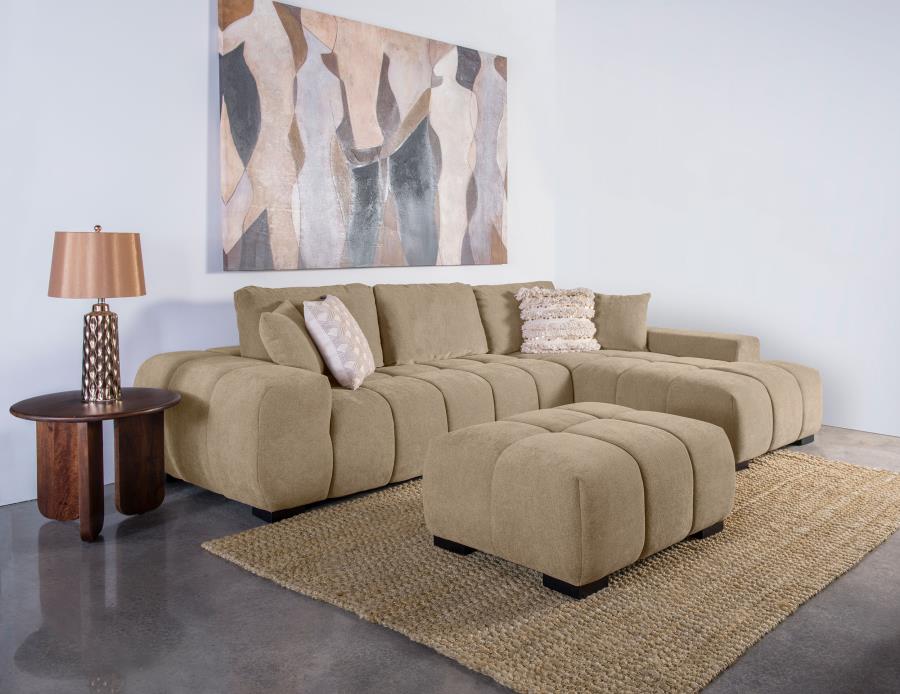 Octavia Upholstered Sectional Chaise Sofa - Thumbnail 5