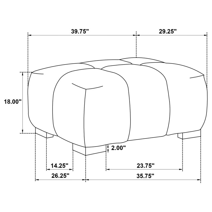 Octavia - Upholstered Rectangular Ottoman