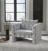 Kenbell - Black / White - Accent Chair by Signature Design by Ashley® | Bel Furniture