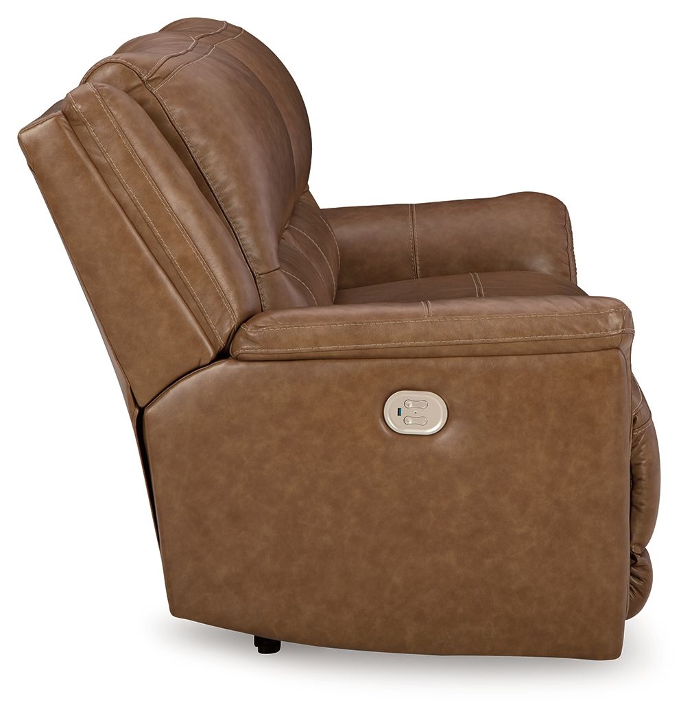 Trasimeno - Caramel - 2 Seat Pwr Rec Sofa Adj Headrest by Signature Design by Ashley® | Bel Furniture