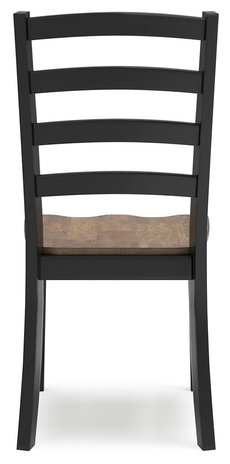 Wildenauer - Brown / Black - Dining Room Side Chair (Set of 2) by Signature Design by Ashley® | Bel Furniture