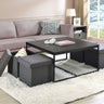 Caitlin - Wood Grain 5 Piece Coffee Table (Set of 5) by Lilola Home | Bel Furniture