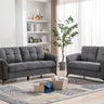 Callie - Woven Fabric Living Room Set by Lilola Home | Bel Furniture