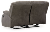 First Base - Gunmetal - Reclining Loveseat by Signature Design by Ashley® | Bel Furniture