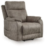 Crestmeade - Power Lift Recliner Dark Gray by Signature Design by Ashley® | Bel Furniture