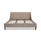 Aspen - Vertical Tufted Modern Headboard Platform Bed Set by Jennifer Taylor Home | Bel Furniture