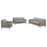 Vaughn - Fabric Upholstered Flared Arm Sofa Set