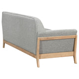 Vaughn - Fabric Upholstered Flared Arm Sofa - Gray