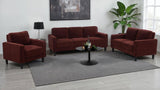 Ruth - Upholstered Track Arm Sofa Set
