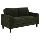 Ruth - Upholstered Track Arm Sofa Set