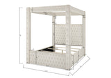 Annabelle Canopy Bed Black