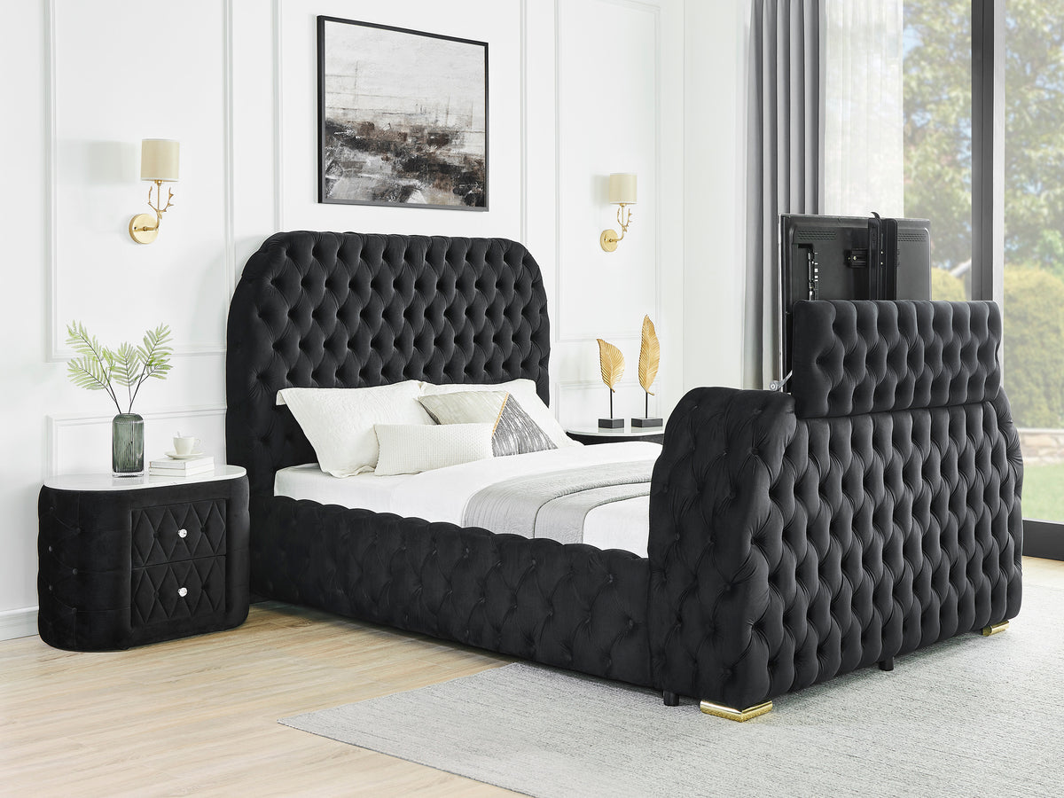 Natalia Night Stand Black