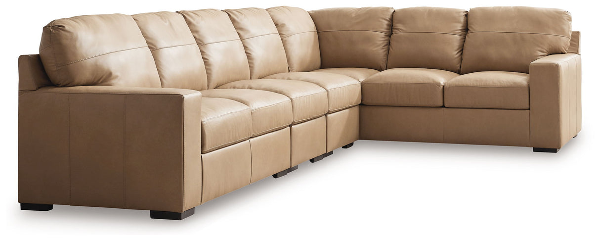 Bandon - Sectional Light Brown 4 Pc. Left Arm Facing Loveseat Sectional by Signature Design by Ashley® | Bel Furniture